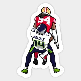 Metcalf slam Sticker